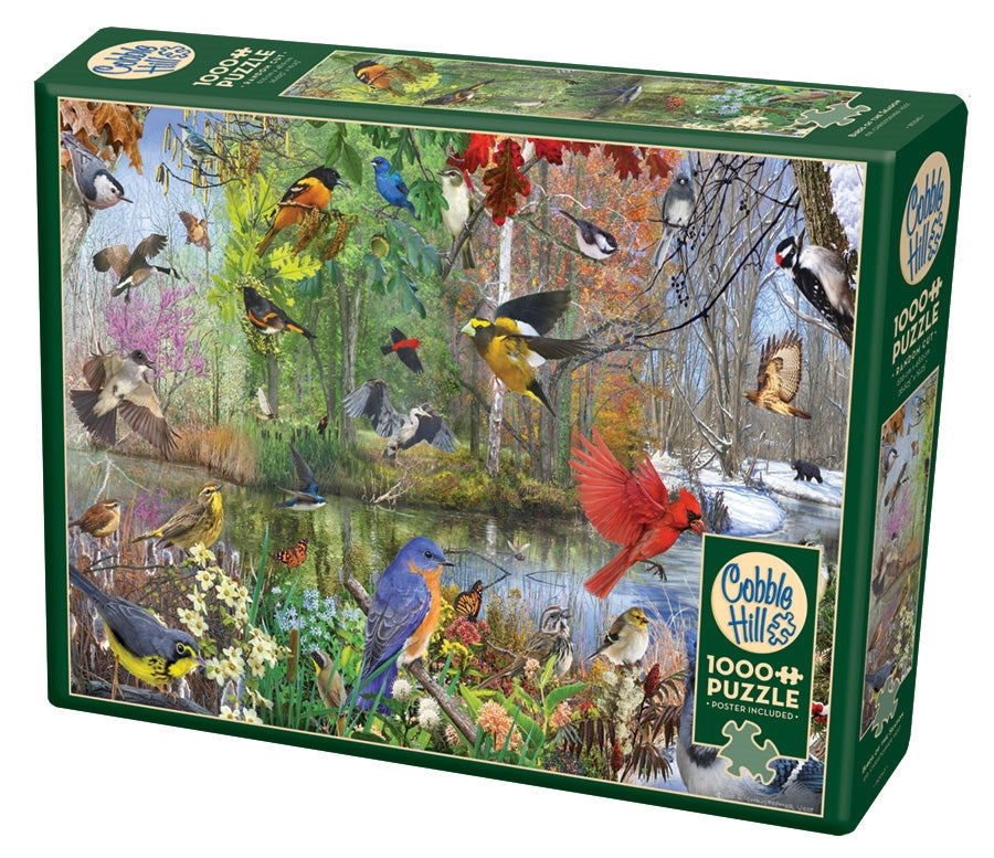 Birds of the Season – 1000 Piece Jigsaw Puzzle (Cobble Hill)