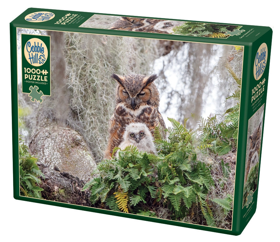 Cobble Hill - Great Horned Owl - 1000 Piece Jigsaw Puzzle