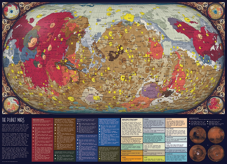 The Planet Mars – 1000 Piece Jigsaw Puzzle (Cobble Hill)