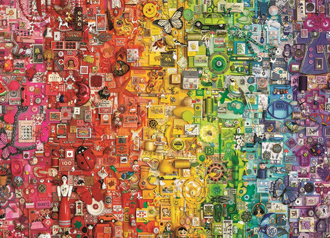 Artwork: Colourful Rainbow – 1000 Piece Jigsaw Puzzle (Cobble Hill)