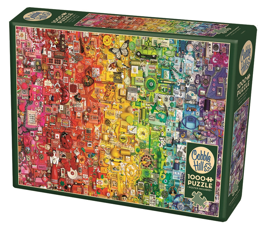Cobble Hill - Colourful Rainbow - 1000 Piece Jigsaw Puzzle