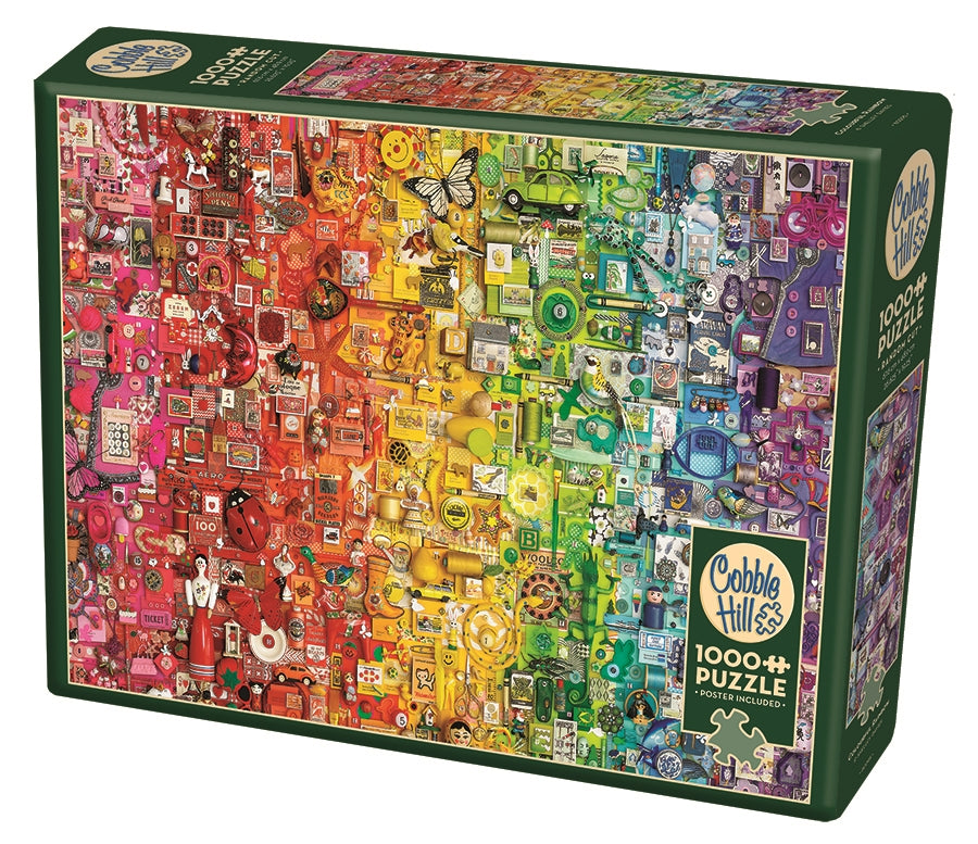 Colourful Rainbow – 1000 Piece Jigsaw Puzzle (Cobble Hill)