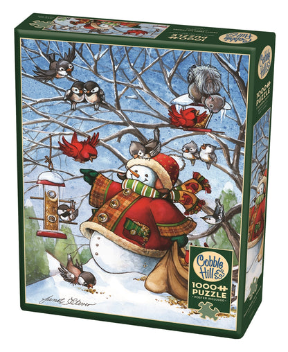 Cobble Hill - Frosty Feeds His Friends - 1000 Piece Jigsaw Puzzle