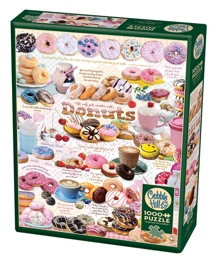 Donut Time – 1000 Piece Jigsaw Puzzle (Cobble Hill)