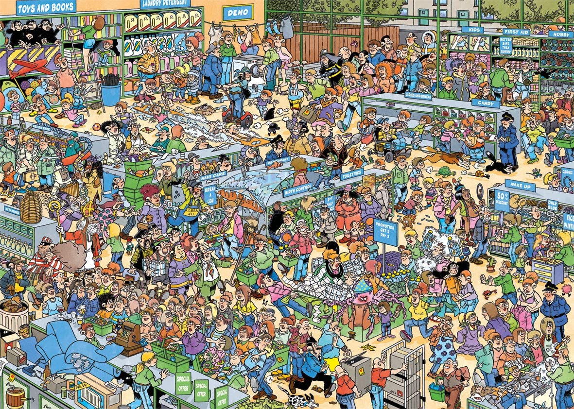 The Pharmacy by Jan Van Haasteren – 1000 Piece Jigsaw Puzzle (Jan Van Haasteren)