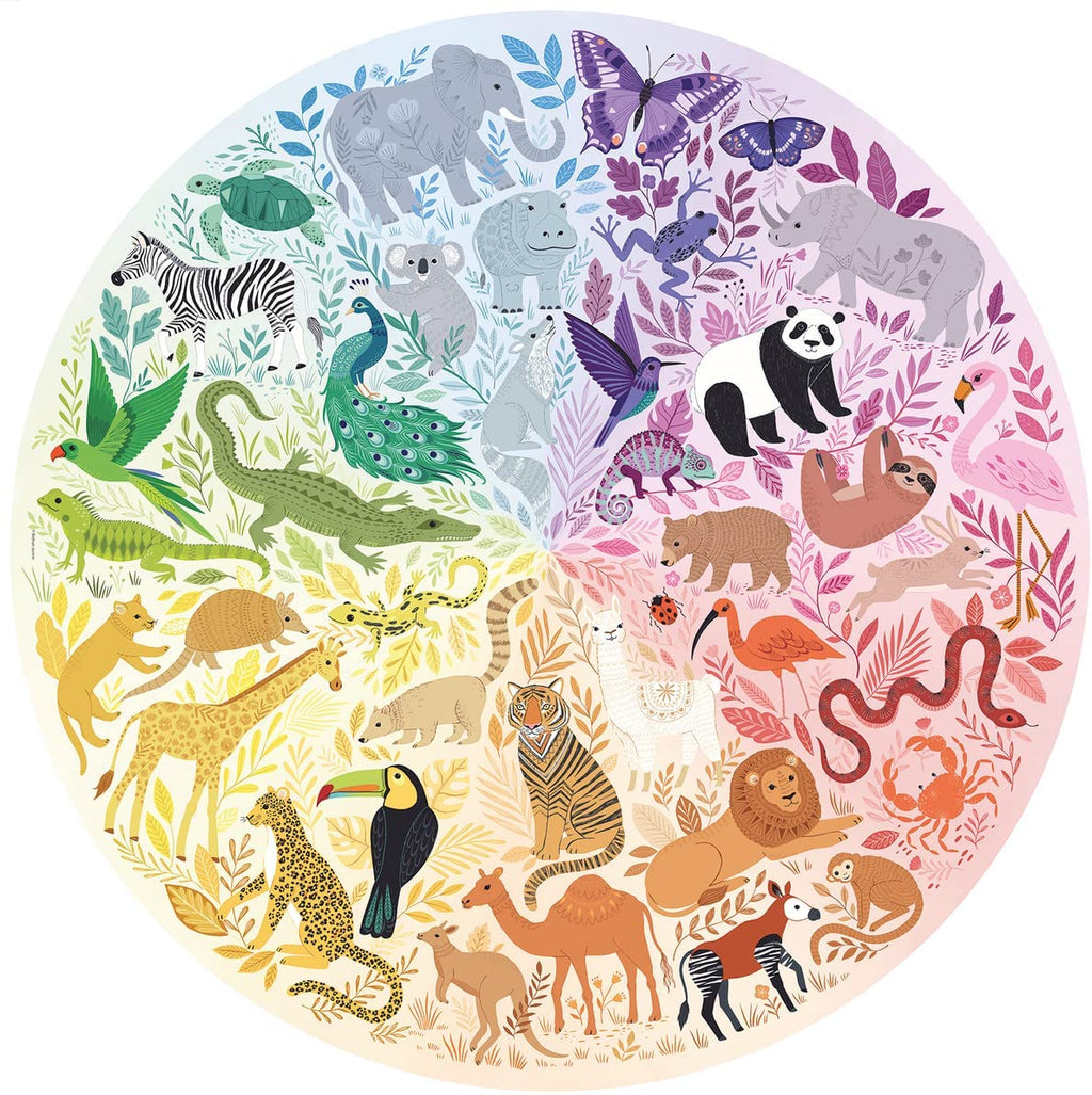 Animals Circular – 500 Piece Jigsaw Puzzle (Ravensburger)