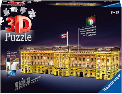 Ravensburger Buckingham Palace - Night Edition - 216 Piece 3D Jigsaw Puzzle