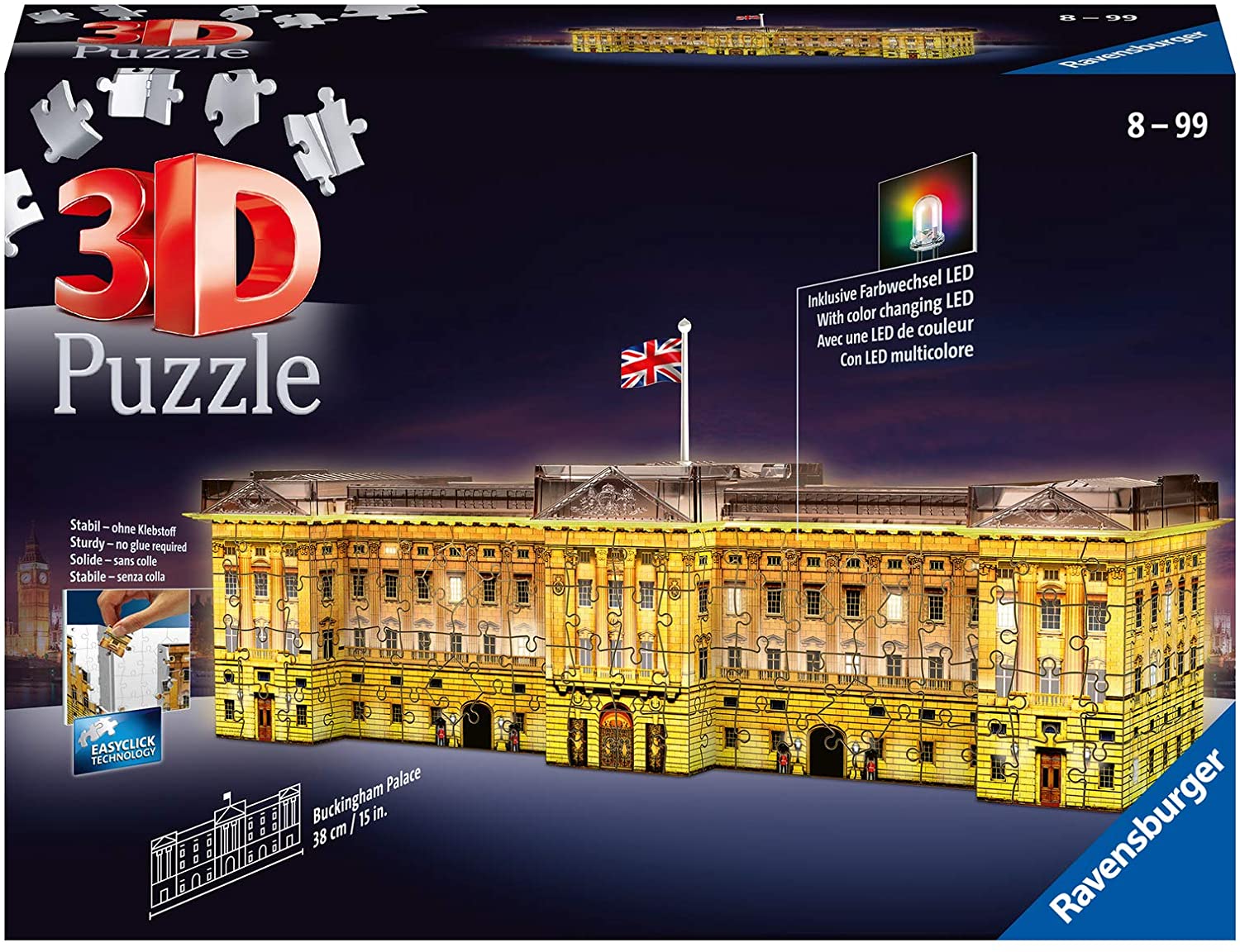 Buckingham Palace – Night Edition – 216 Piece Jigsaw Puzzle (Ravensburger)