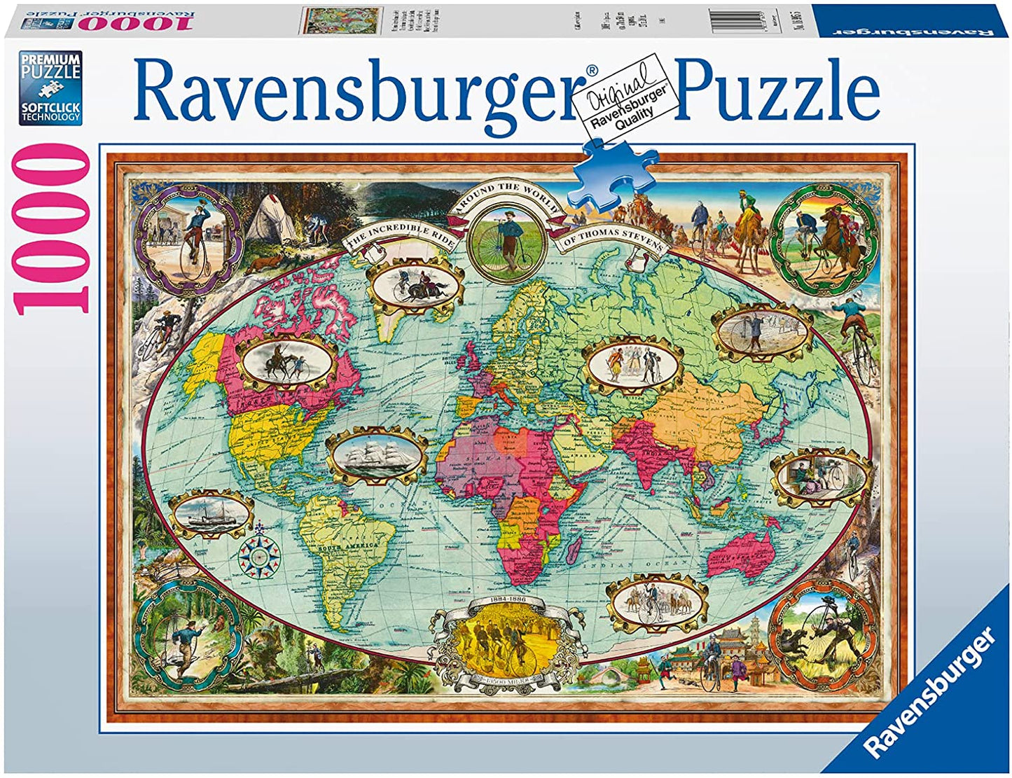 Ravensburger - Bicycles Ride Around the World- 1000 Piece Jigsaw Puzzle