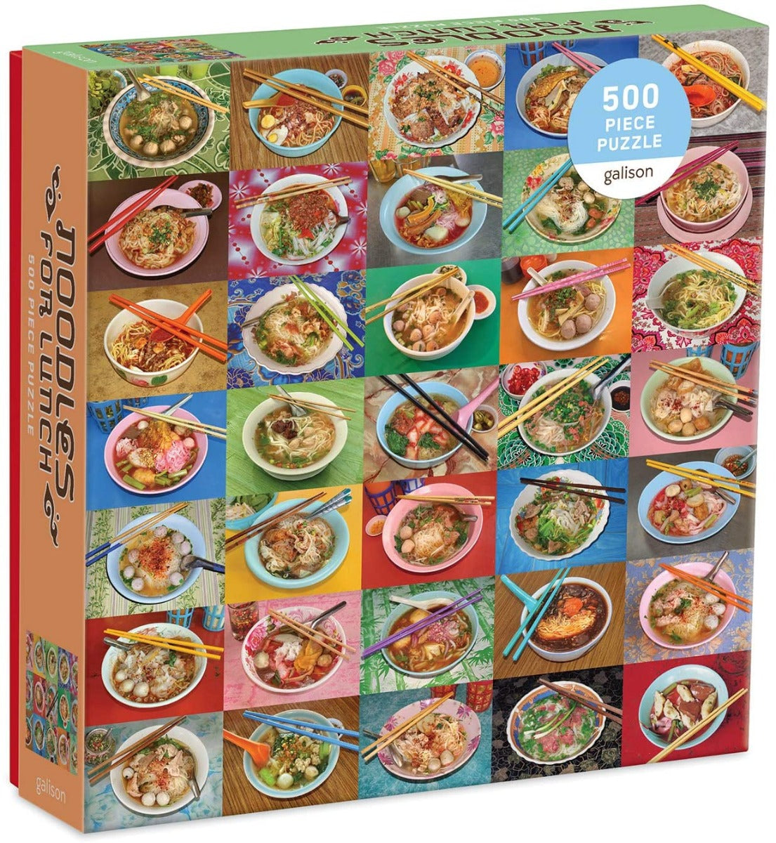 Galison - Noodles for Lunch - 500 Piece Jigsaw Puzzle