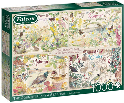 Falcon De Luxe - The Country Diary 4 Seasons - 1000 Piece Jigsaw Puzzle