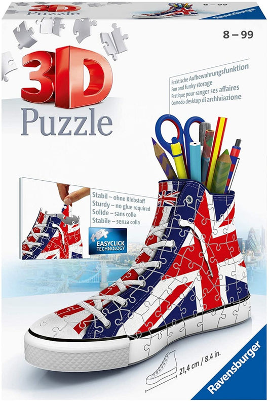 Ravensburger British Flag Trainer - 108 Piece 3D Jigsaw Puzzle
