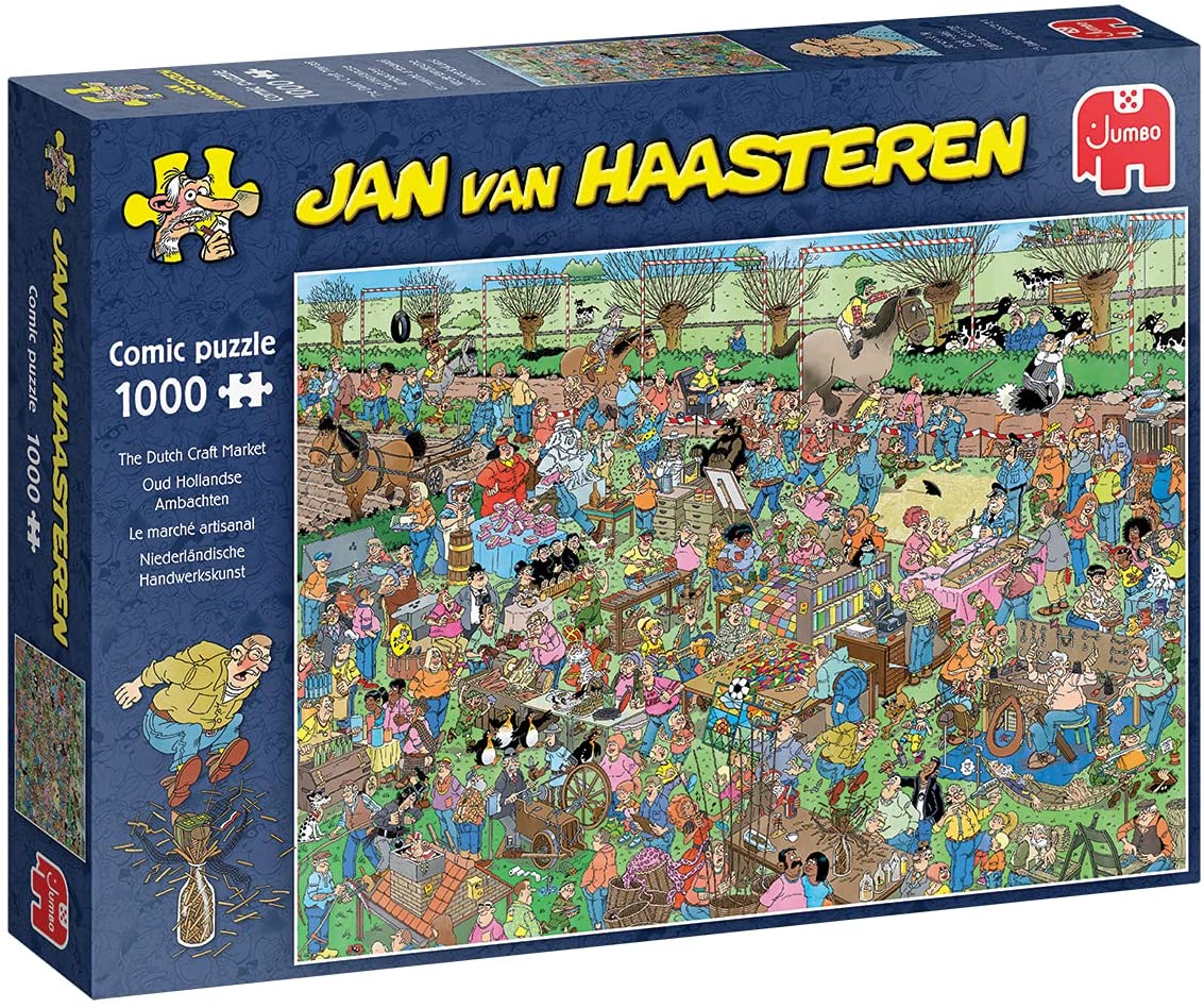 The Dutch Craft Market by Jan Van Haasteren – 1000 Piece Jigsaw Puzzle (Jan Van Haasteren)