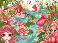 Minu's Pond Daydreams – 500 Piece Jigsaw Puzzle (Ravensburger)
