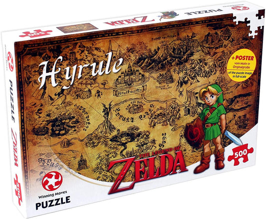 Winning Moves Legend Of Zelda Hyrule Field 500 Piece Jigsaw Puzzle
