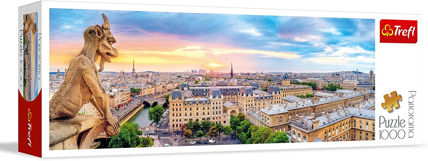 Trefl - View from the Cathedral of Notre-Dame de Paris - 1000 Piece Panorama Puzzle