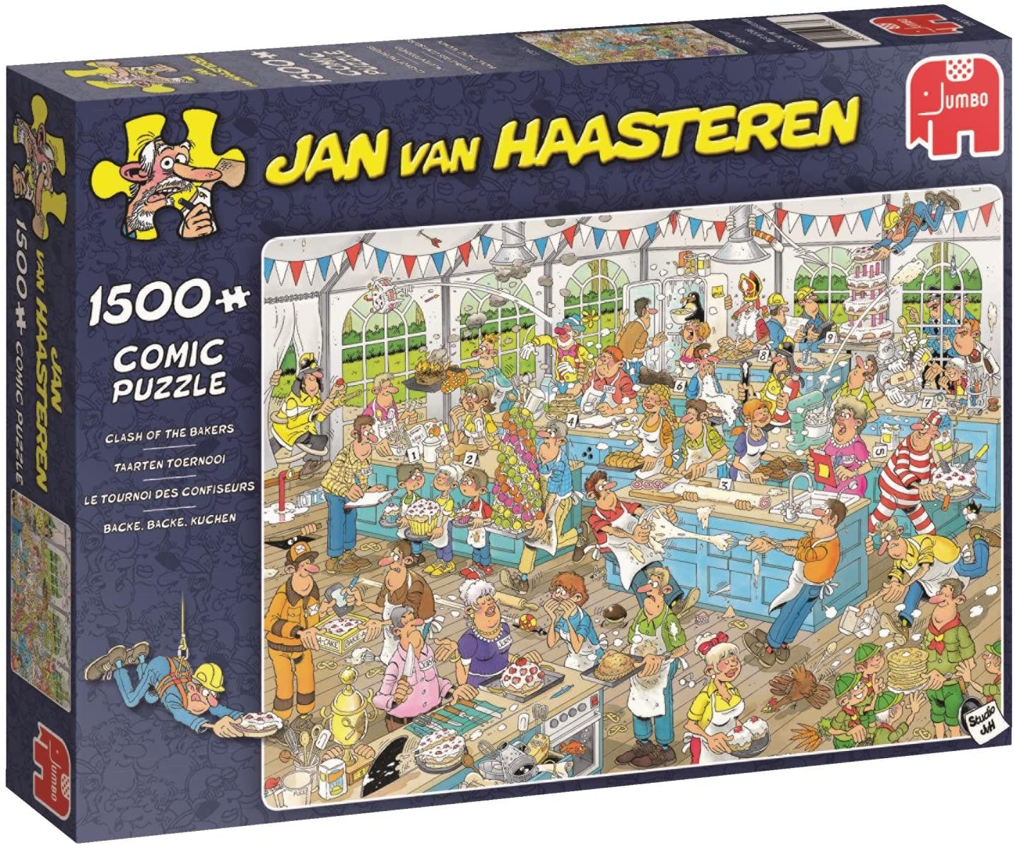 Clash of The Bakers by Jan Van Haasteren – 1500 Piece Jigsaw Puzzle (Jan Van Haasteren)