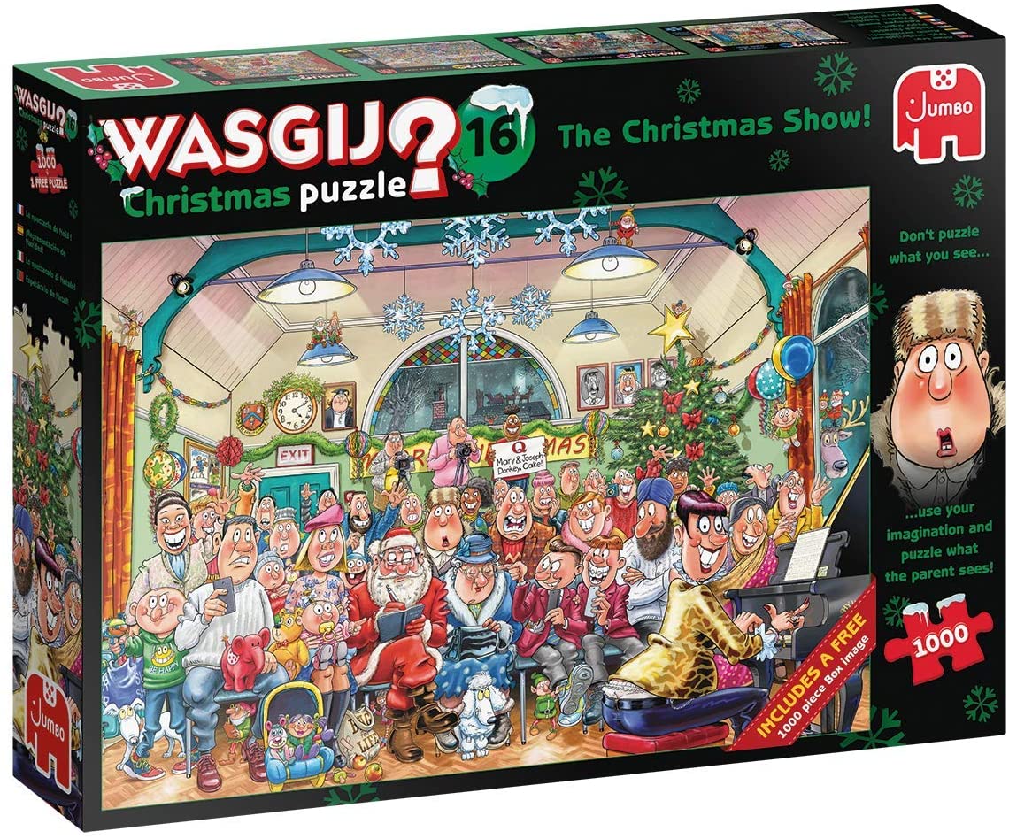 Wasgij Christmas 16: The Christmas Show – 2 x 1000 Piece Jigsaw Puzzles (Wasgij)