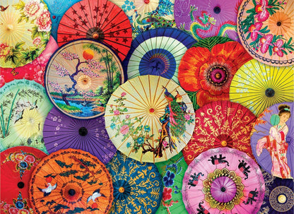 Eurographics - Asian Oil Paper Umbrellas - 1000 Piece Jigsaw Puzzles