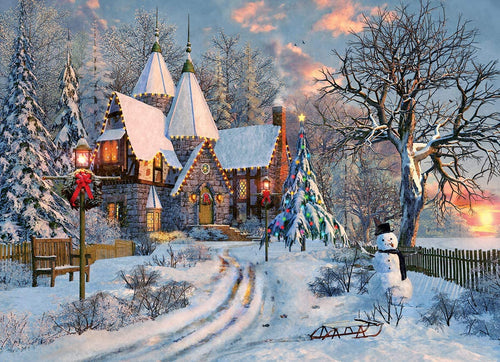 Christmas Cottage – 1000 Piece Jigsaw Puzzle (Eurographics)