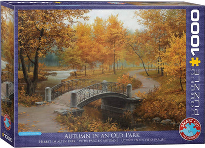 Eurographics - Autumn in an Old Park by Eugene Lushpi - 1000 Piece Jigsaw Puzzle