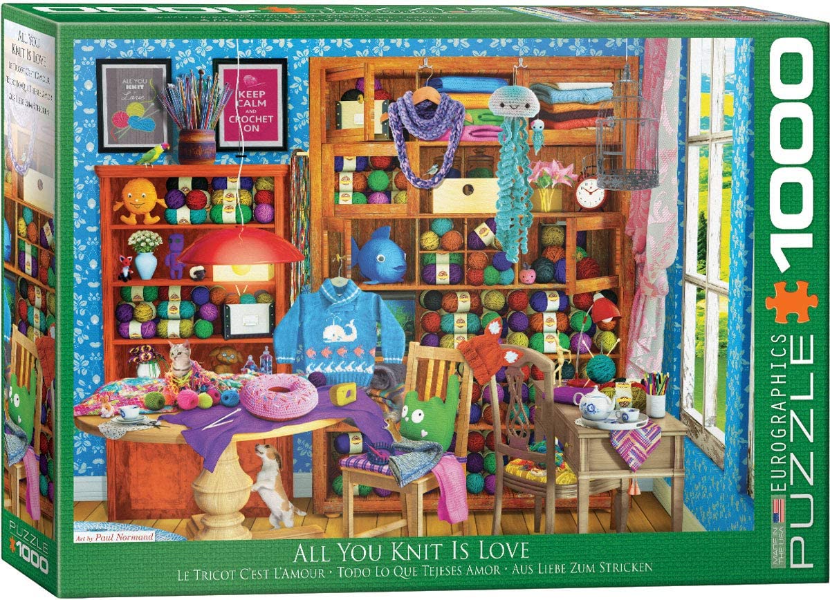 Eurographics - All you Knit is Love - 1000 Piece Jigsaw Puzzle