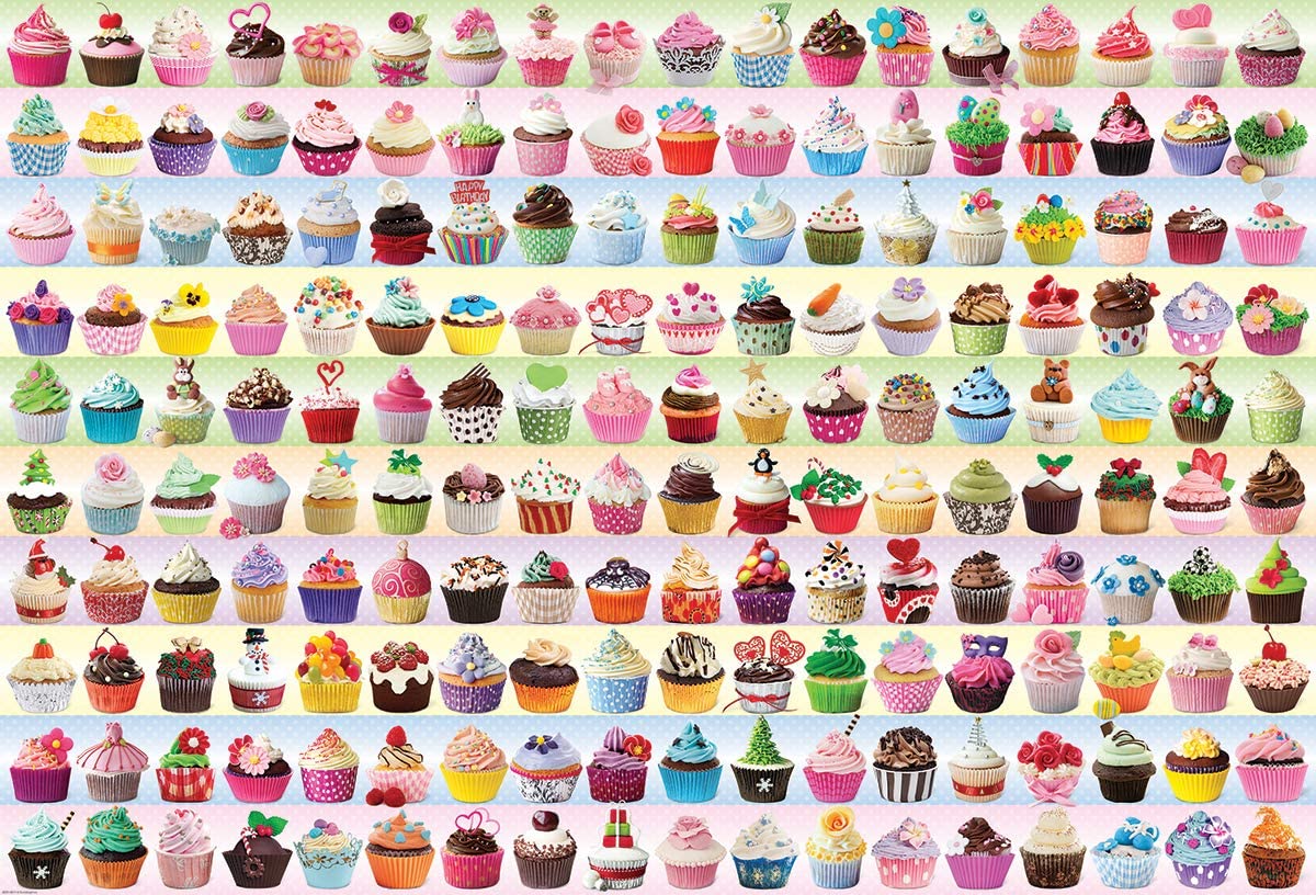 Cupcakes Galore – 2000 Piece Jigsaw Puzzle (Eurographics)