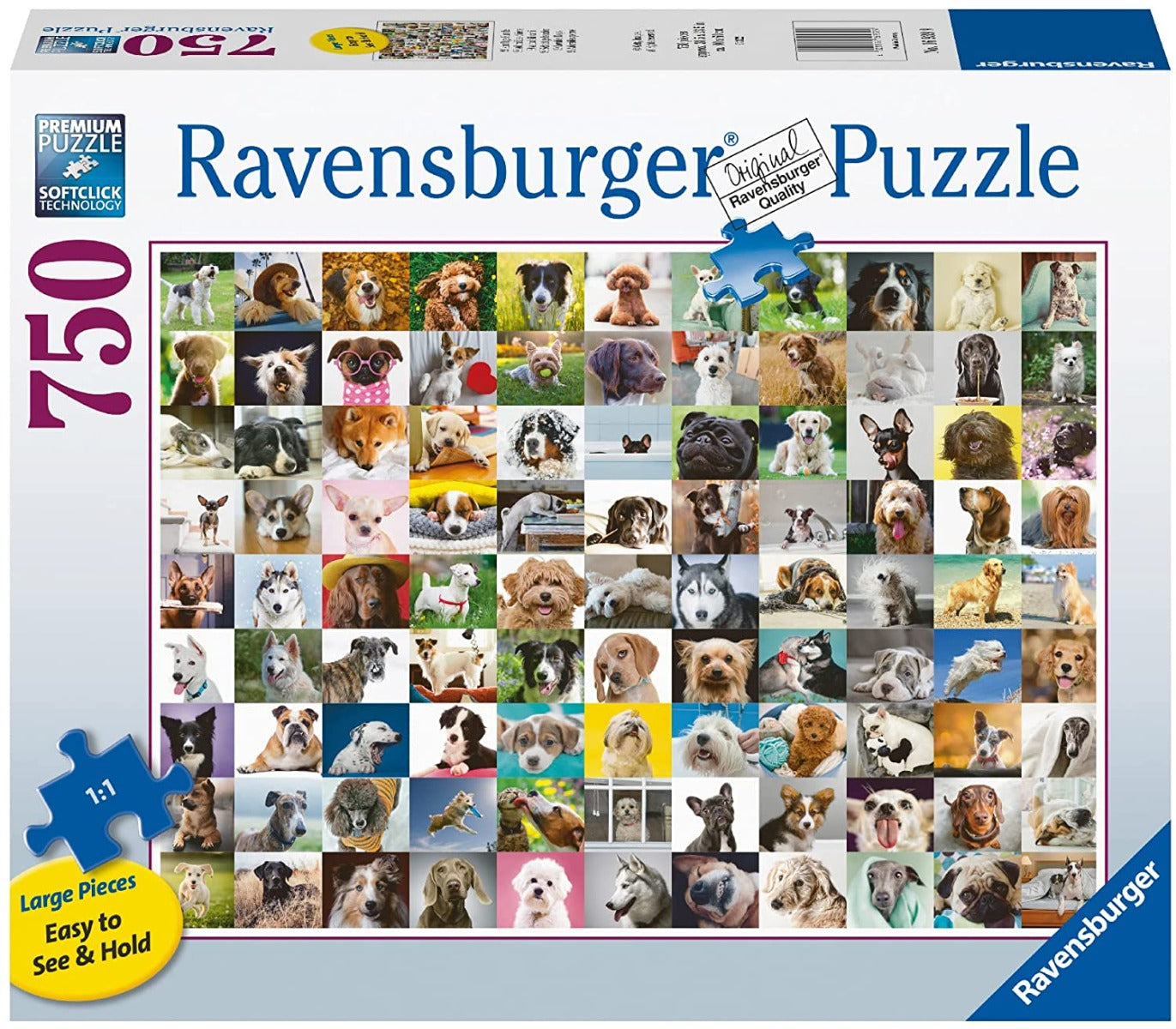 Ravensburger - 99 Lovable Dogs - 750 Piece Jigsaw Puzzle