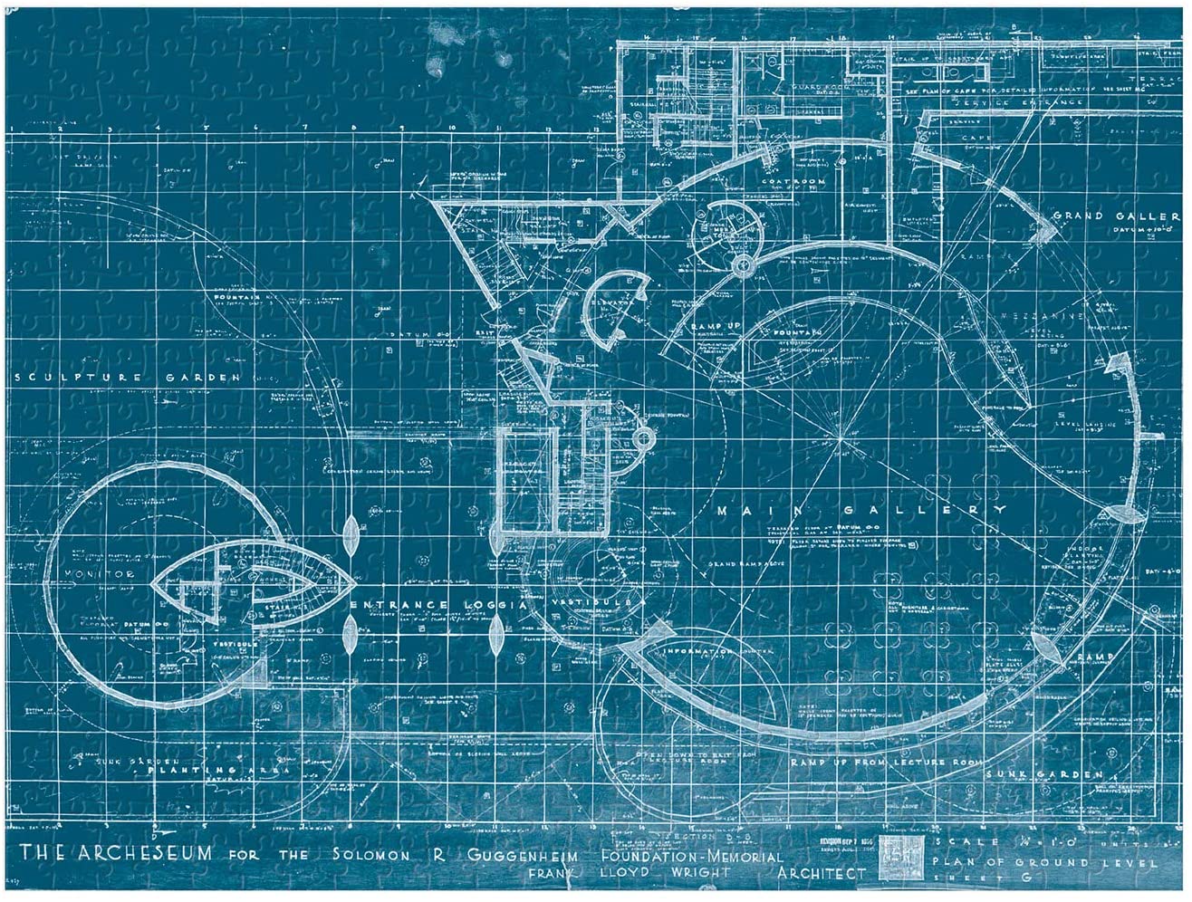 Frank Lloyd Wright Guggenheim – 500 Piece Jigsaw Puzzle (Galison)