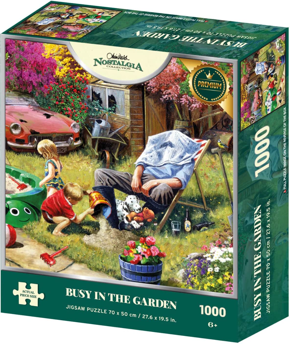 Busy in the Garden by Kevin Walsh – 1000 Piece Jigsaw Puzzle (Kidicraft)