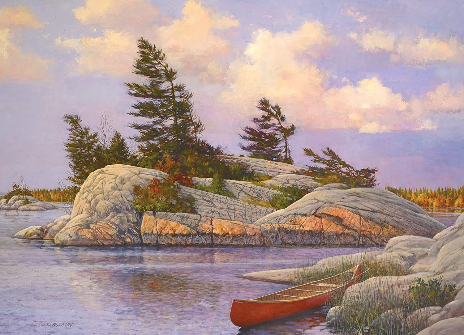Red Canoe by Douglas Laird – 1000 Piece Jigsaw Puzzle (Cobble Hill)