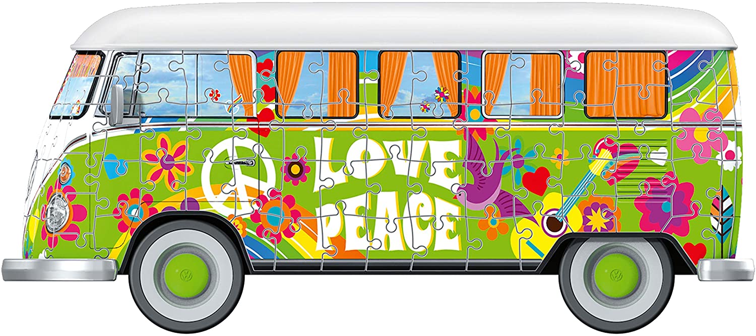 VW Camper Van Woodstock 50th Anniversary – 162 Piece Jigsaw Puzzle (Ravensburger)