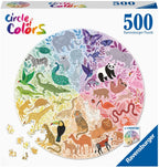 Animals Circular – 500 Piece Jigsaw Puzzle (Ravensburger)