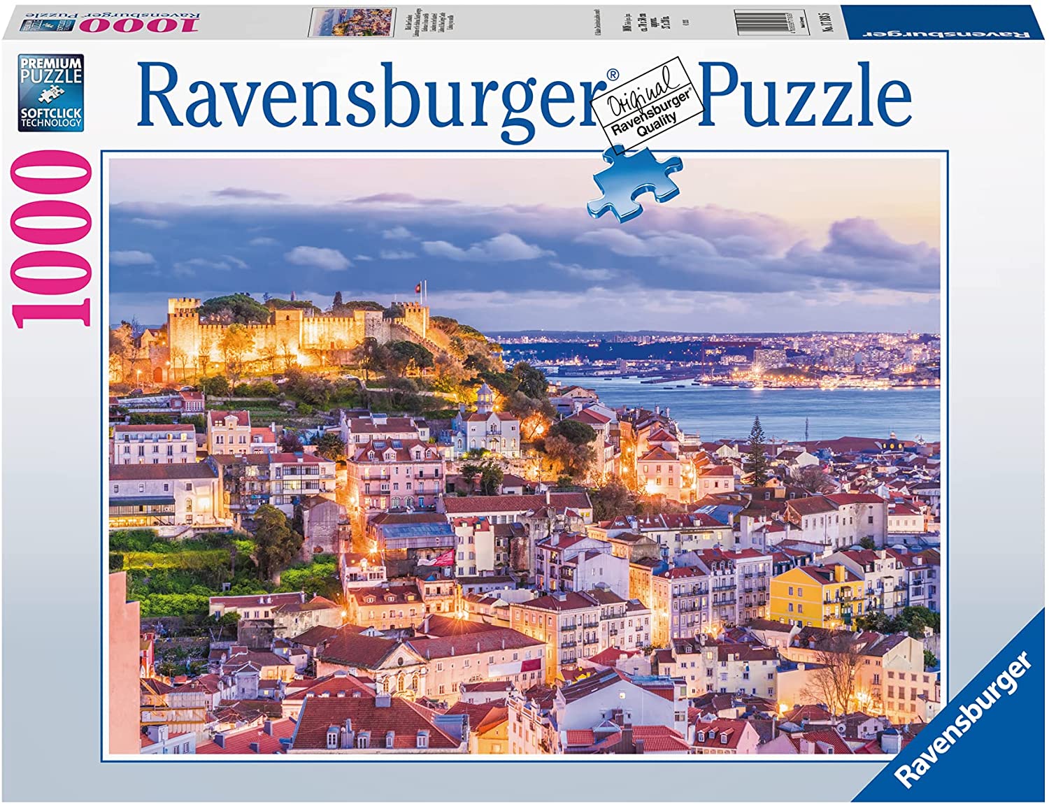 Lisbon & Sao Jorge Castle – 1000 Piece Jigsaw Puzzle (Ravensburger)