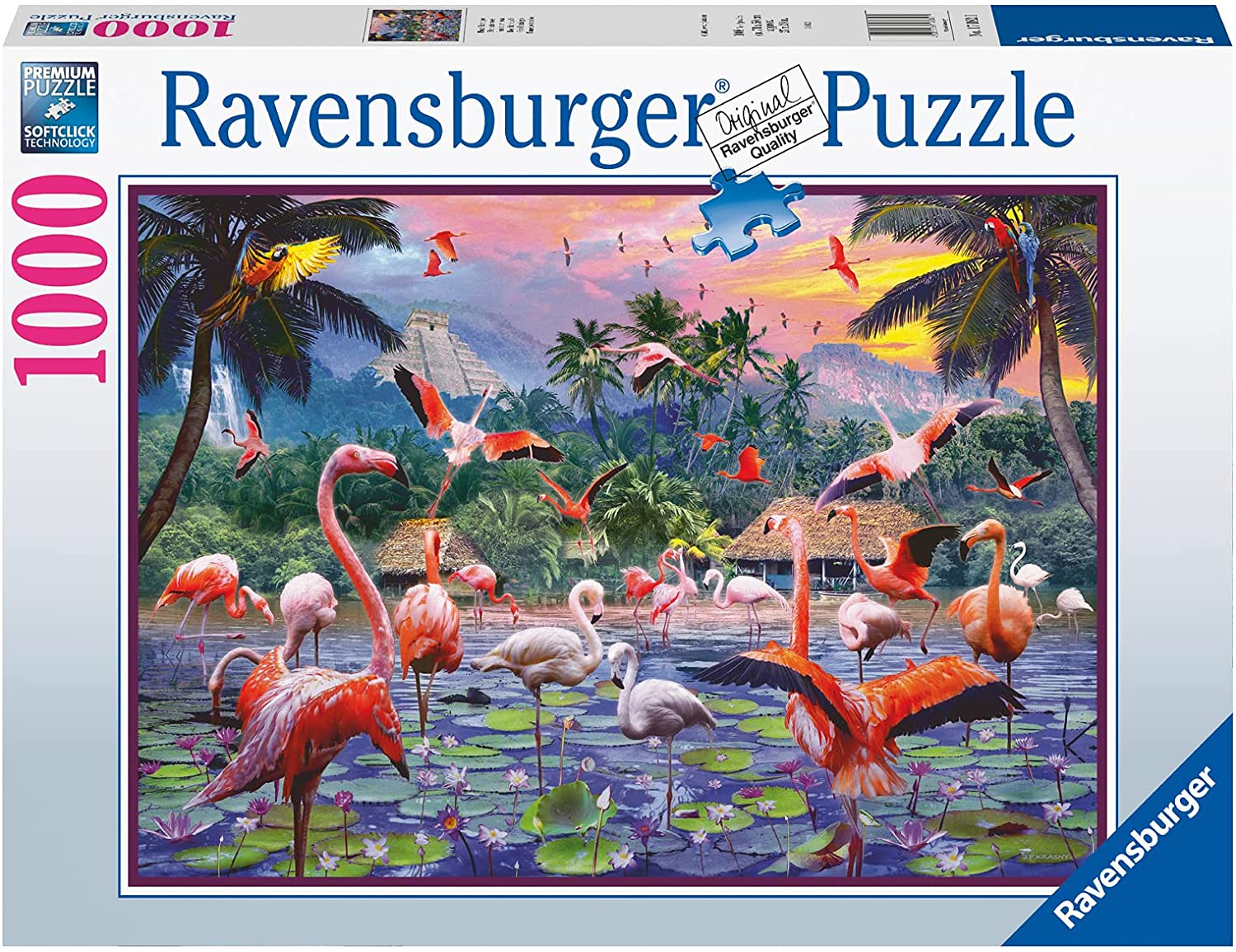 Pink Flamingoes – 1000 Piece Jigsaw Puzzle (Ravensburger)