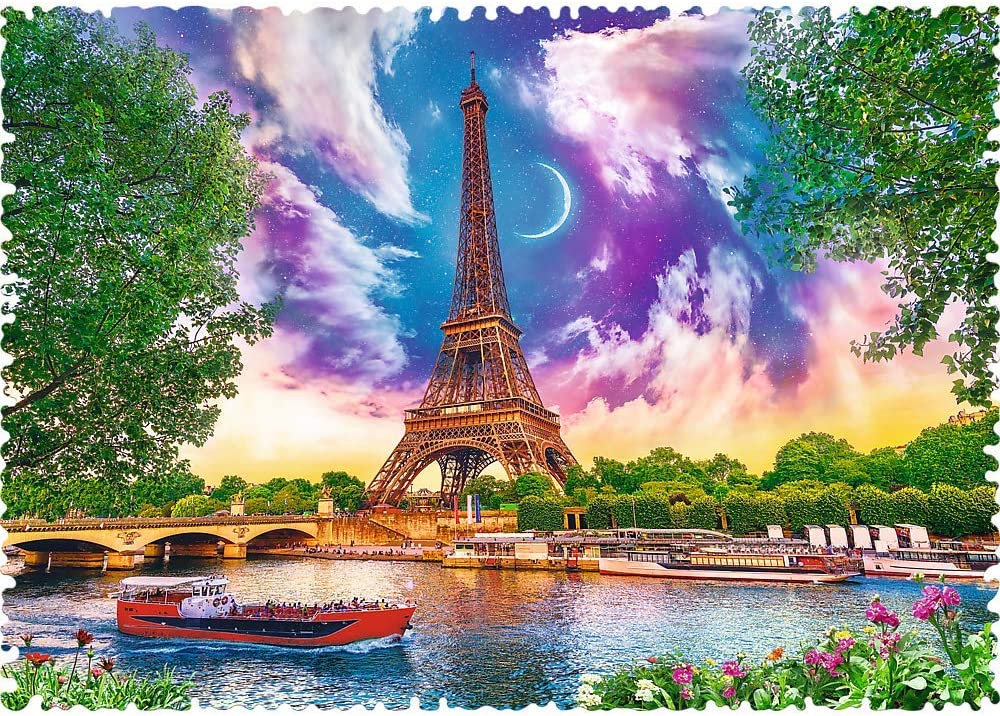Trefl - Crazy Shapes - Sky Over Paris - 600 Piece Jigsaw Puzzle