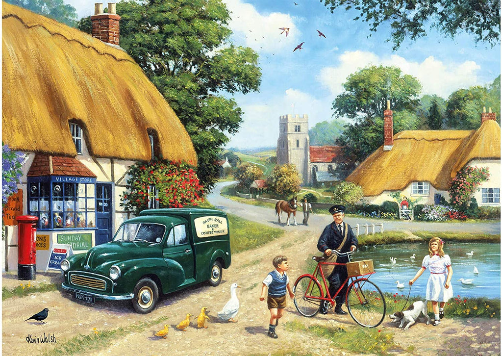 Village Postman by Kevin Walsh – 1000 Piece Jigsaw Puzzle (Kidicraft)