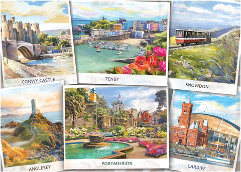Welcome To Wales – 1000 Piece Jigsaw Puzzle (Falcon De Luxe)