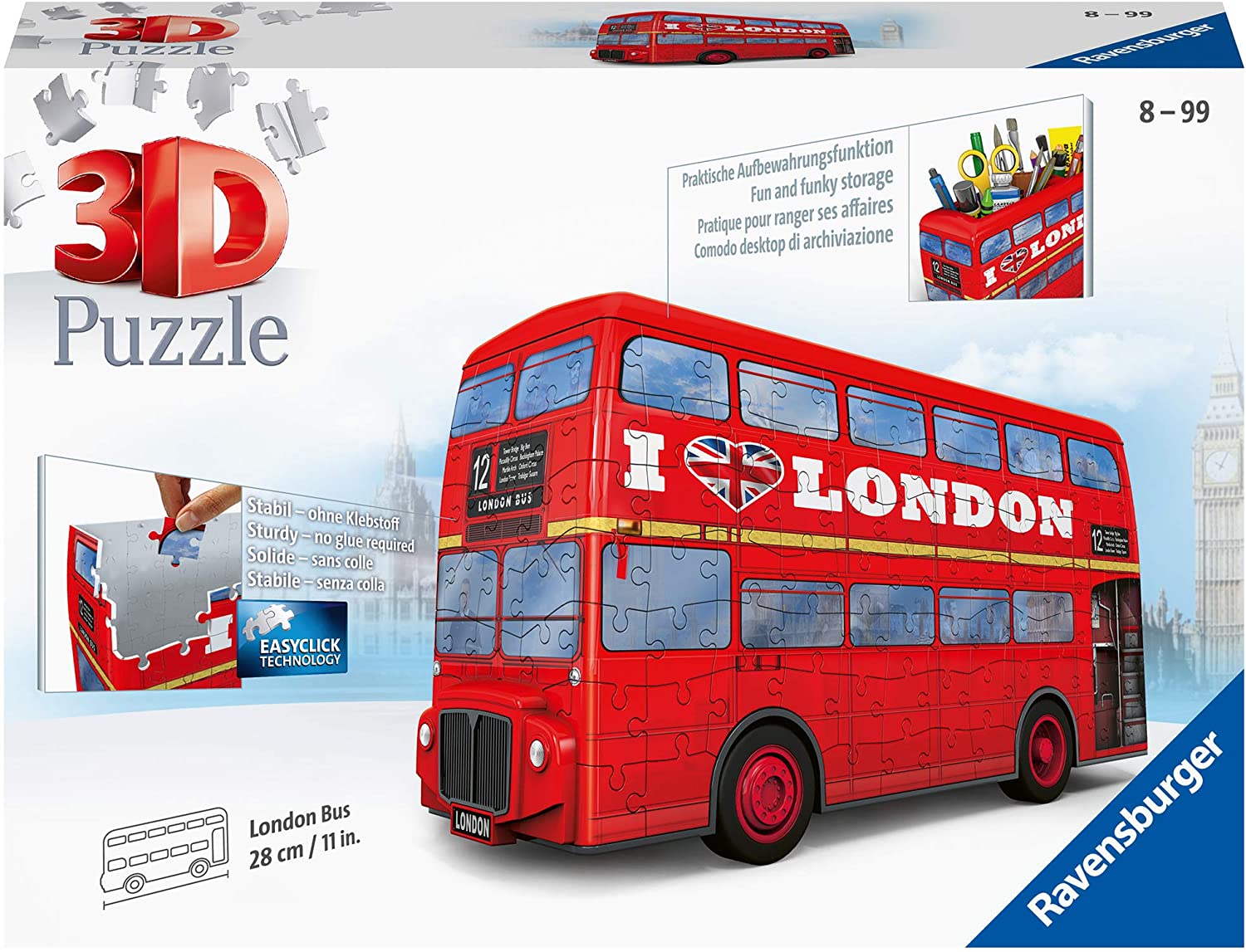 London Bus – 216 Piece Jigsaw Puzzle (Ravensburger)
