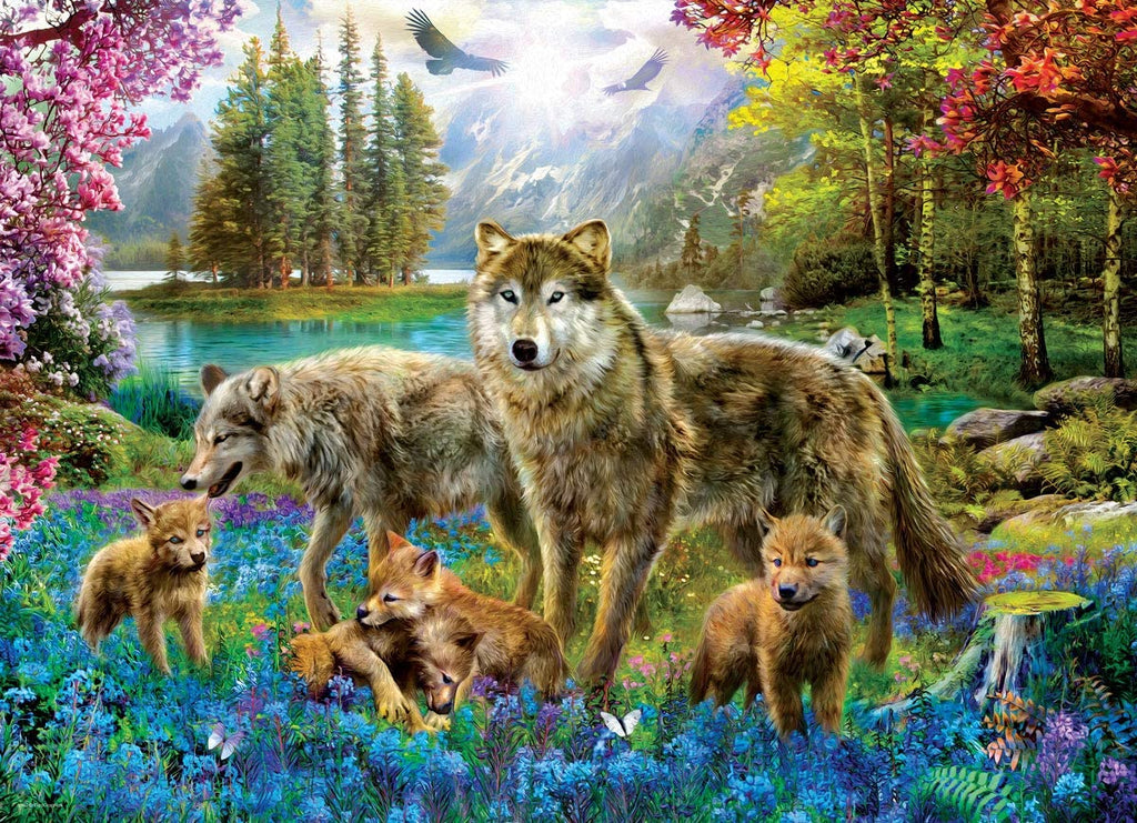 Wolf Lake Fantasy – 500 XXL Piece Jigsaw Puzzle (Eurographics)