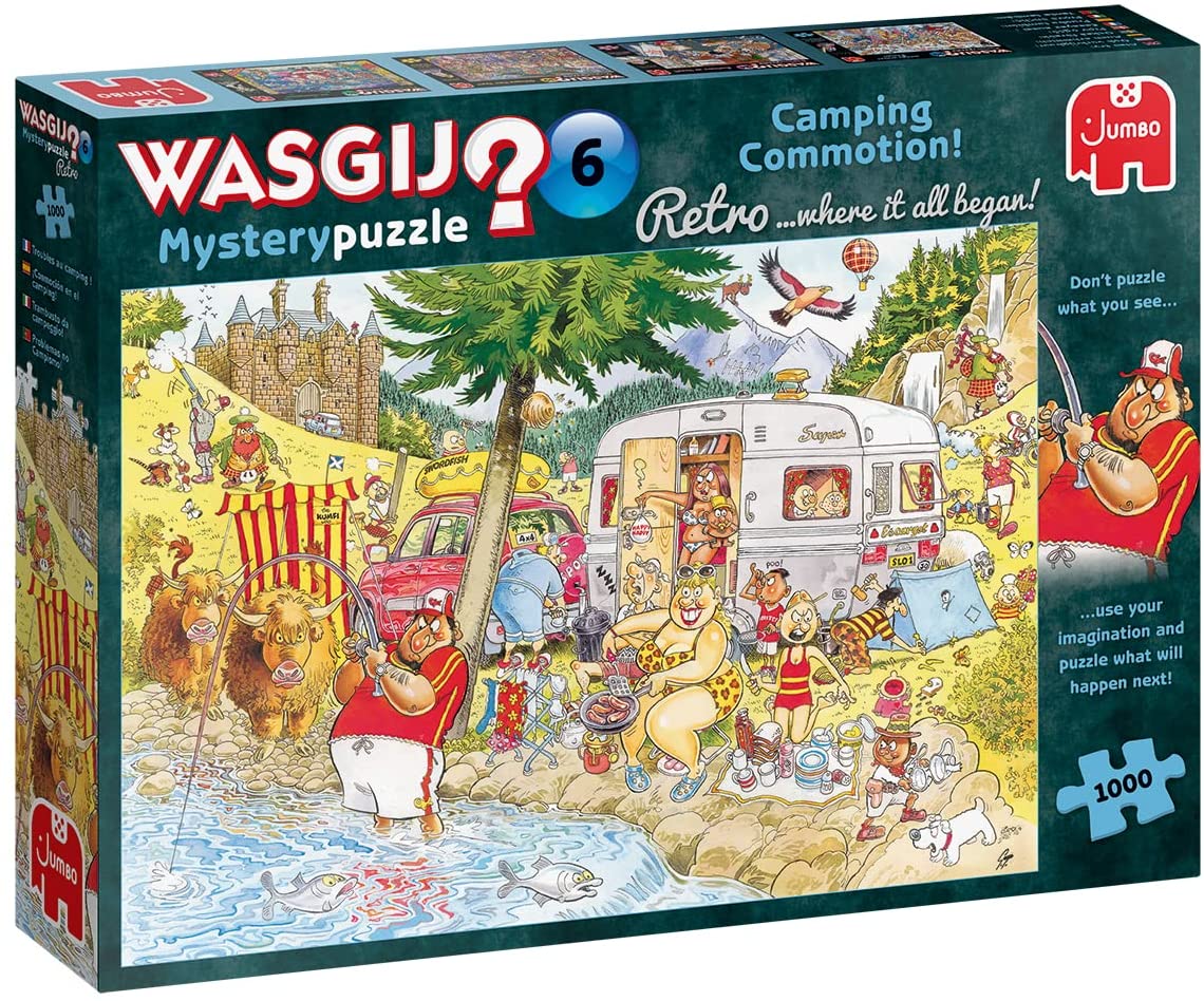 Wasgij Retro Mystery 6 - Camping Commotion! - 1000 Piece Jigsaw Puzzle