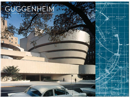 Galison - Frank Lloyd Wright Guggenheim - 2-sided 500 Piece Jigsaw Puzzle