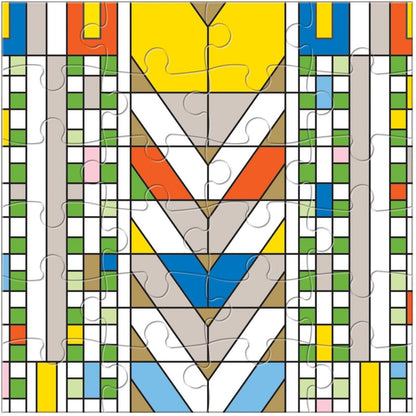 Galison - Frank Lloyd Wright - 6 x 25 Piece Wooden Jigsaw Puzzles