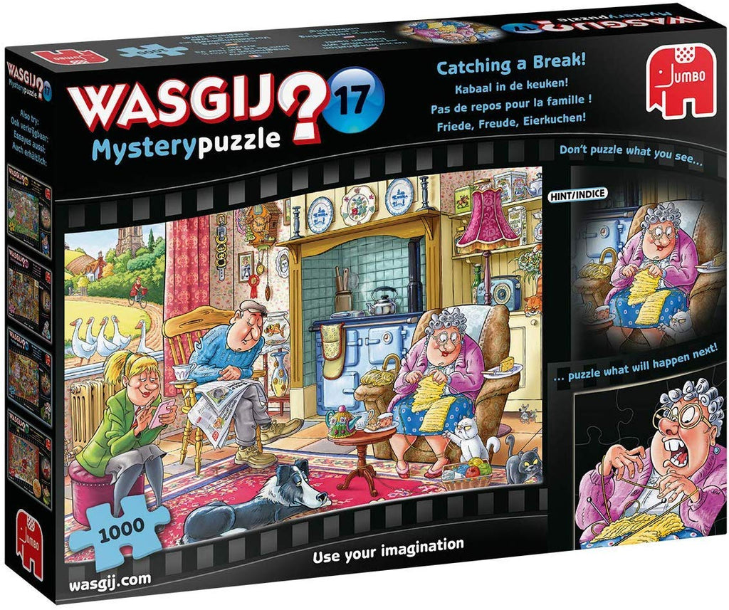 Wasgij Mystery 17: Catching A Break – 1000 Piece Jigsaw Puzzle (Wasgij)