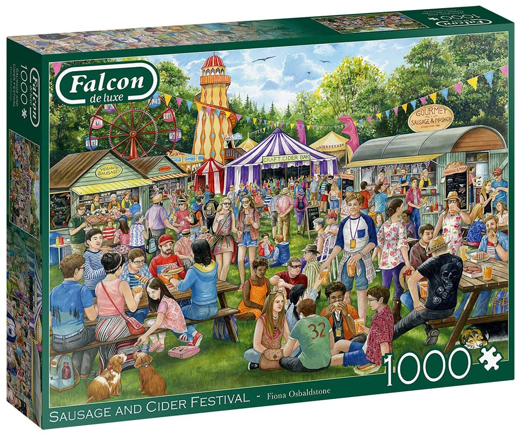 Sausage & Cider Festival – 1000 Piece Jigsaw Puzzle (Falcon De Luxe)