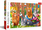 Kittens In The Garden – 500 Piece Jigsaw Puzzle (Trefl)