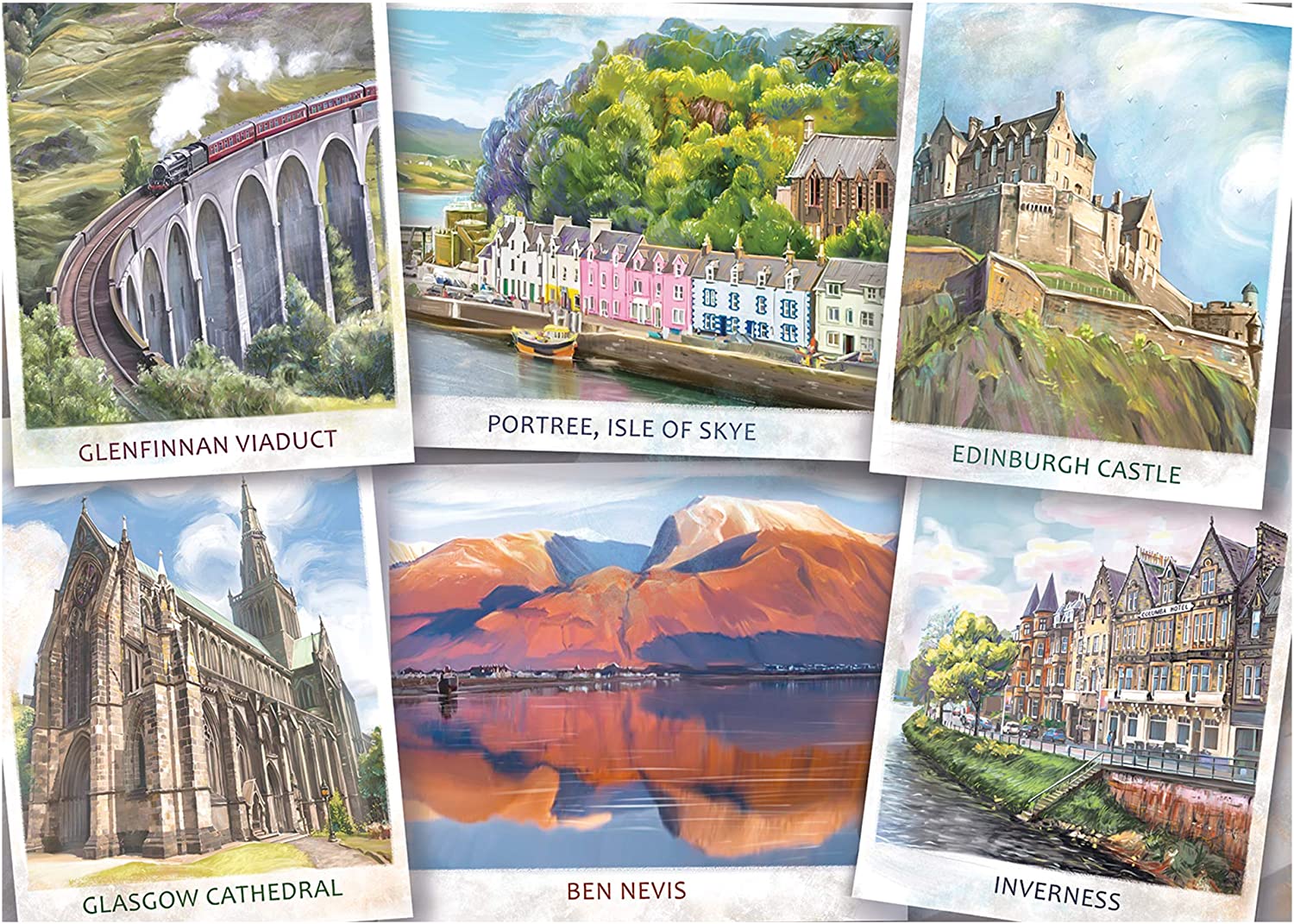 Greetings From Scotland – 1000 Piece Jigsaw Puzzle (Falcon De Luxe)