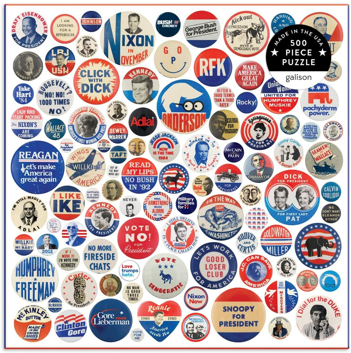 Button Up America – 500 Piece Jigsaw Puzzle (Galison)
