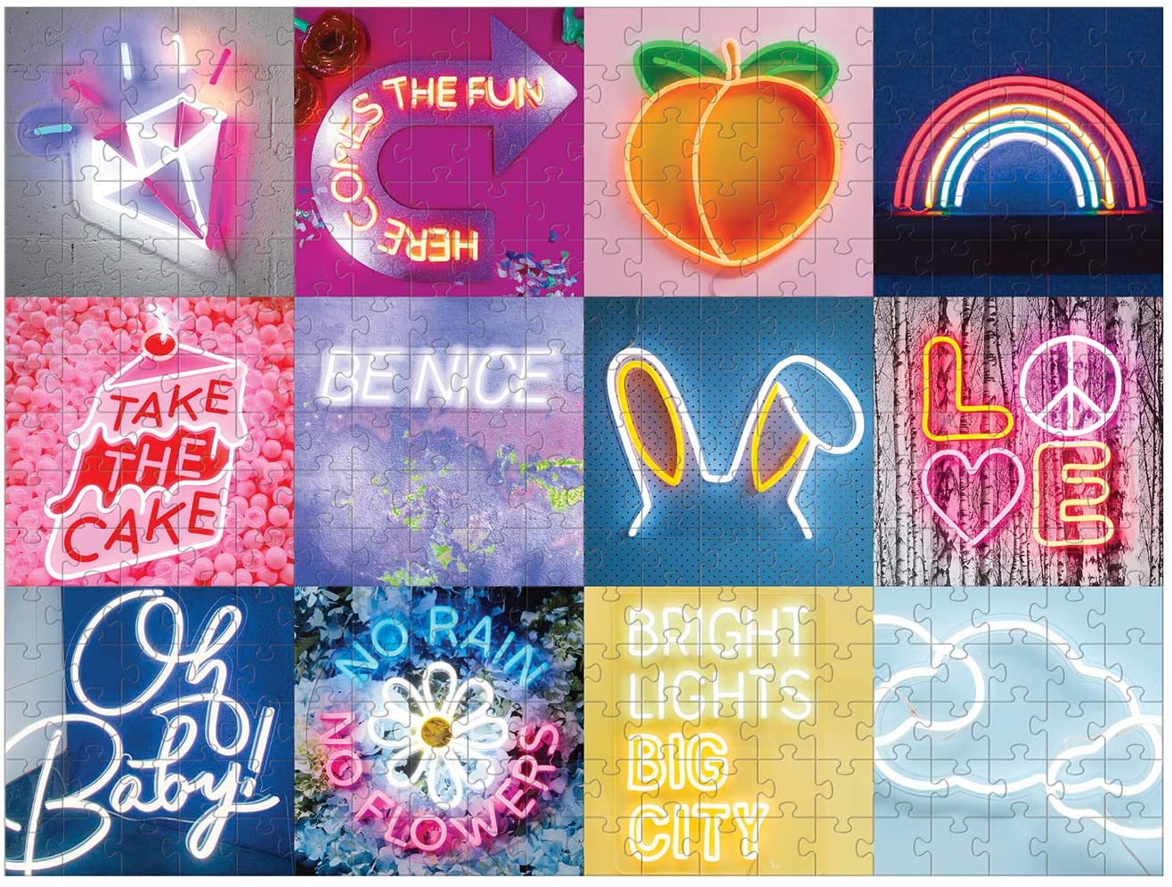 Electric Confetti Neon – 300 Piece Jigsaw Puzzle (Galison)