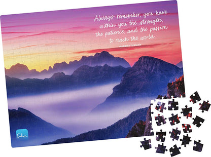 Spin Master - Calm Puzzle - Foggy Mountain - 300 Piece Jigsaw Puzzle